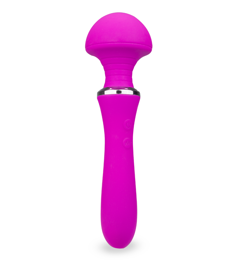 Fantasy-Wand-Vibrator mit breitem Massagekopf 12 Modi