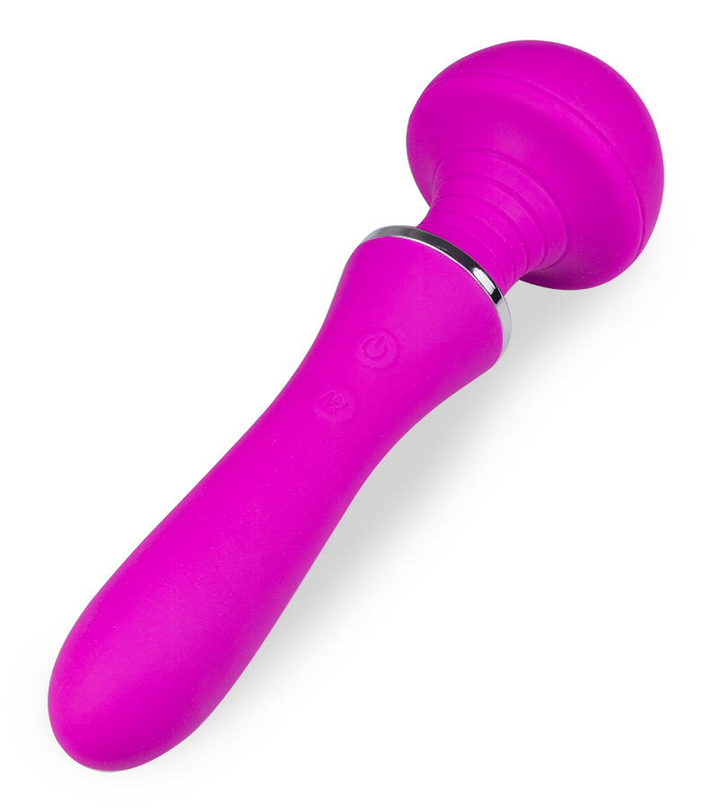 Fantasy-Wand-Vibrator mit breitem Massagekopf 12 Modi