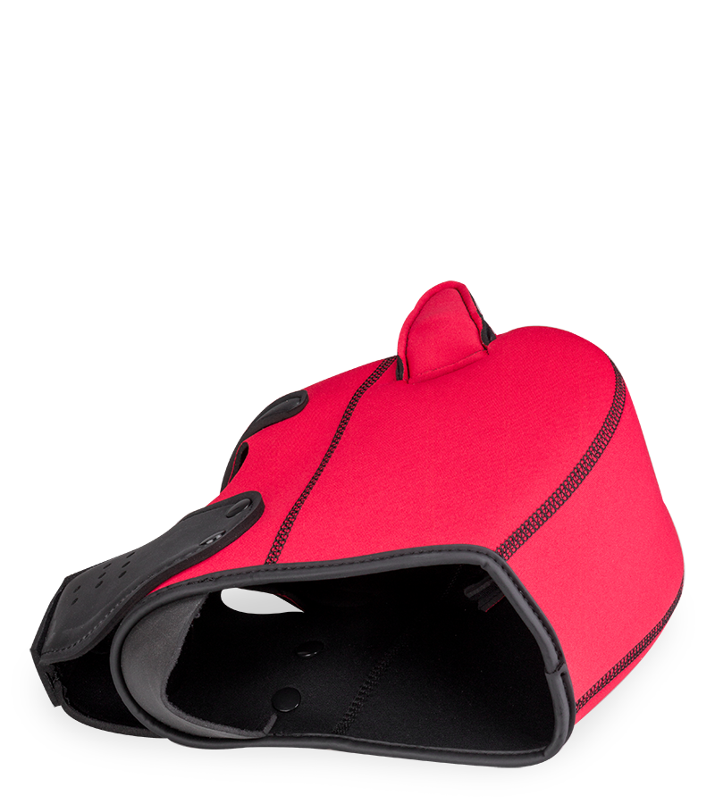 Farbige Puppy-Play-Hundemaske aus Neopren