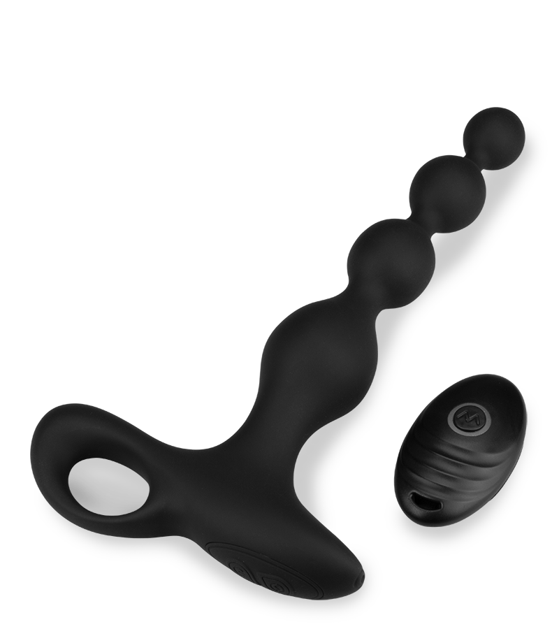 Ferngesteuerte Analkette mit Vibration Whisper