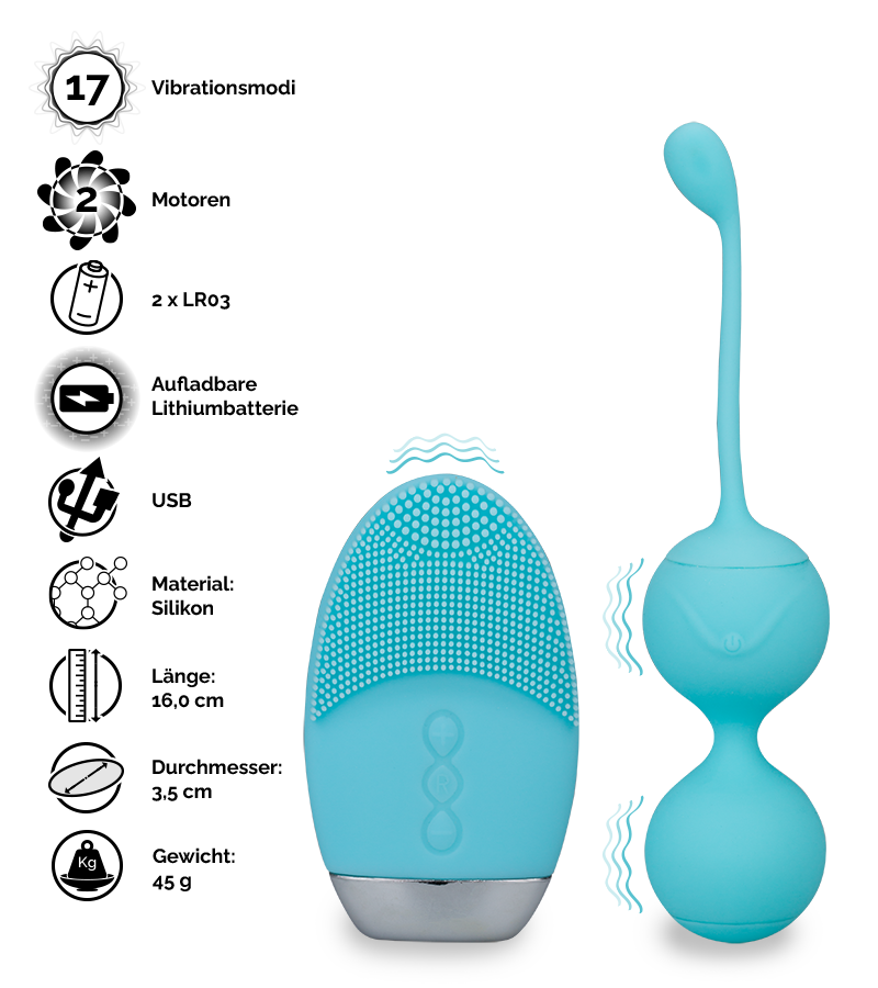 Ferngesteuerte Liebeskugeln mit Vibration Bounce