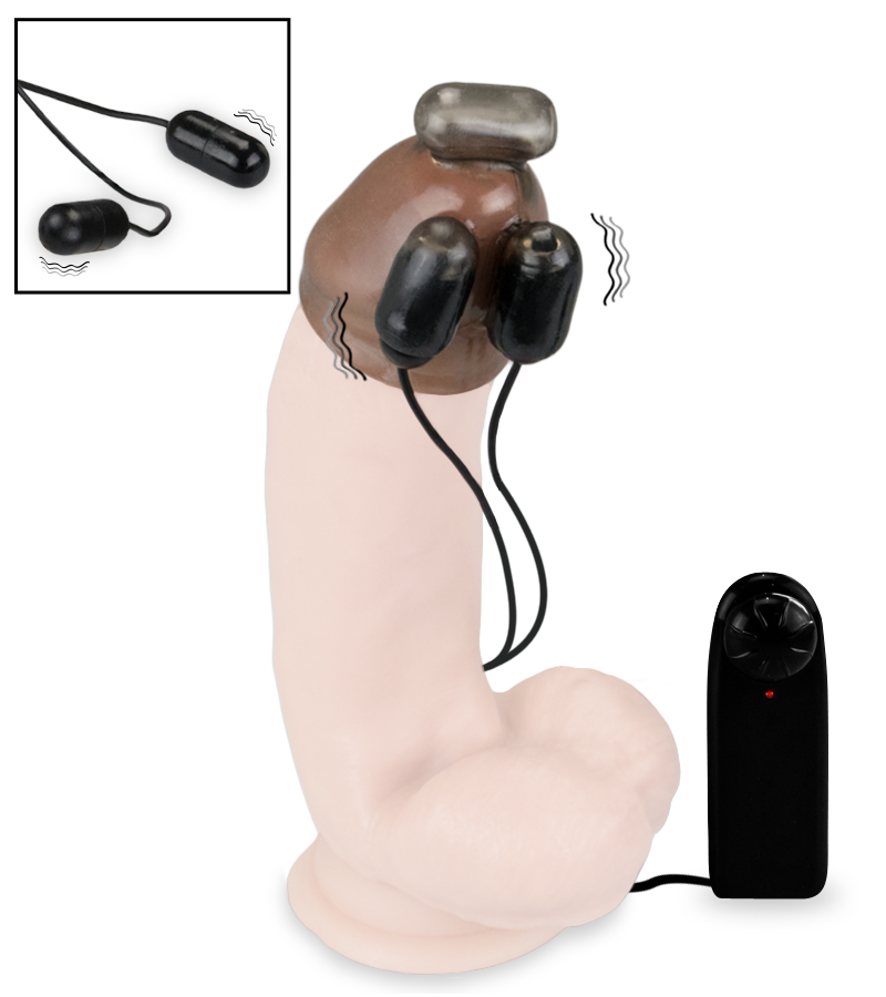 Ferngesteuerter Eichel-Masturbator mit Vibration