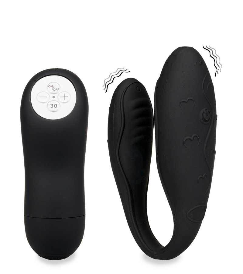 Ferngesteuerter Paar-Vibrator Lov'Inside™ – Schwarz