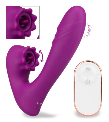 Ferngesteuerter Pulsator und Vibrator Lila