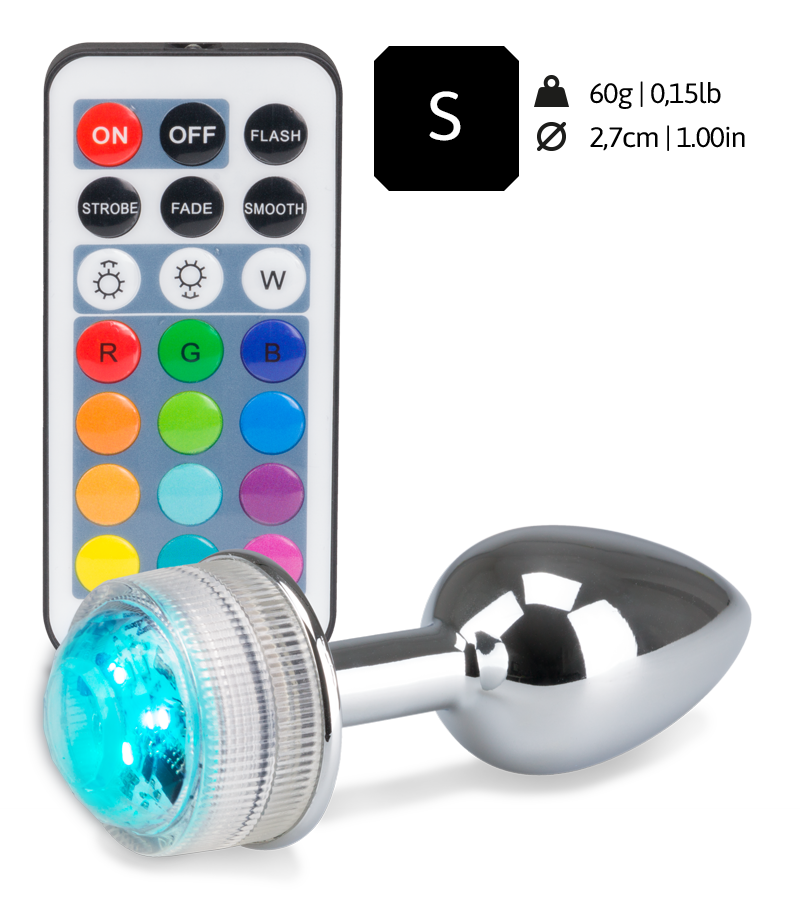 Ferngesteuerter Rosebud-Analschmuck mit Multicolor LED