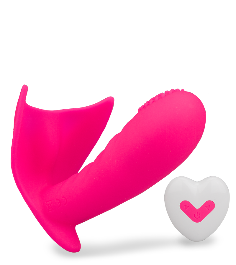 Ferngesteuerter Vibro-Slip mit genopptem Innendildo