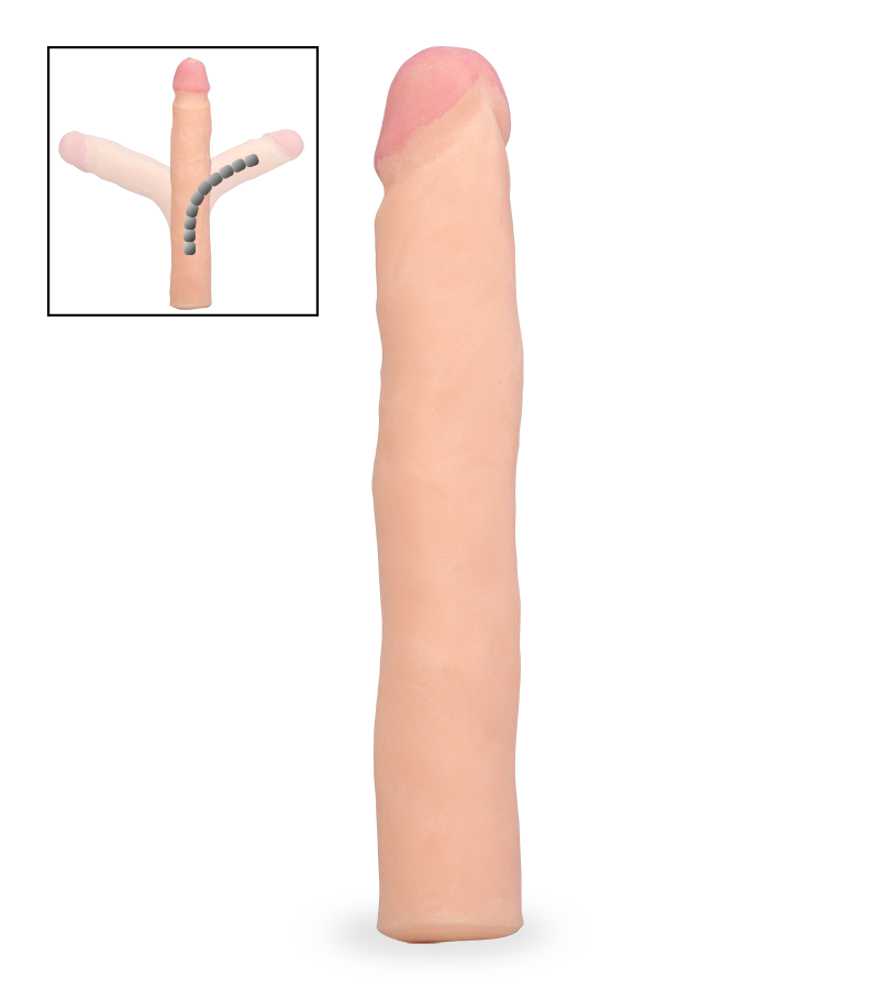 Formbarer Dildo ohne Hoden, M-Größe