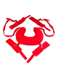 Laden Sie das Bild in den Galerie-Viewer, Fuß- und Handfesseln mit Nackenrolle