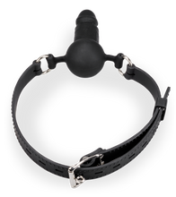 Laden Sie das Bild in den Galerie-Viewer, Gagball aus Silikon mit Dildo 6,5cm
