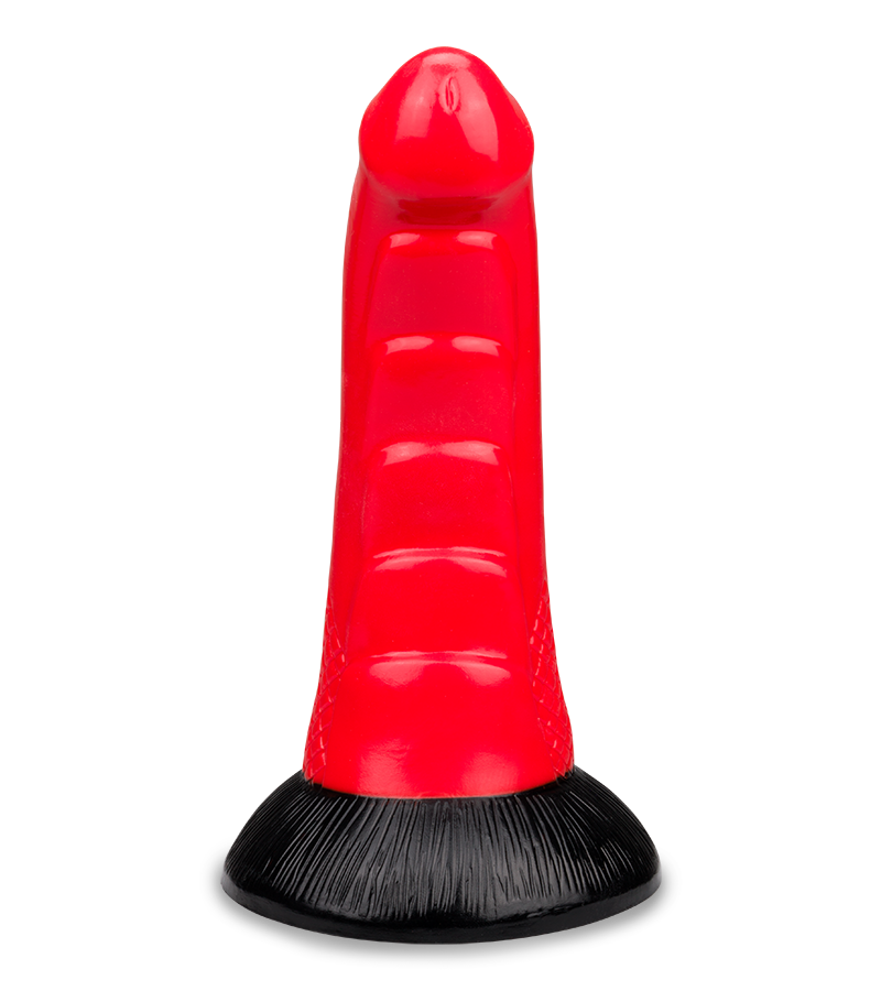 Gekrümmter Drachendildo mit Saugnapf 23,5cm