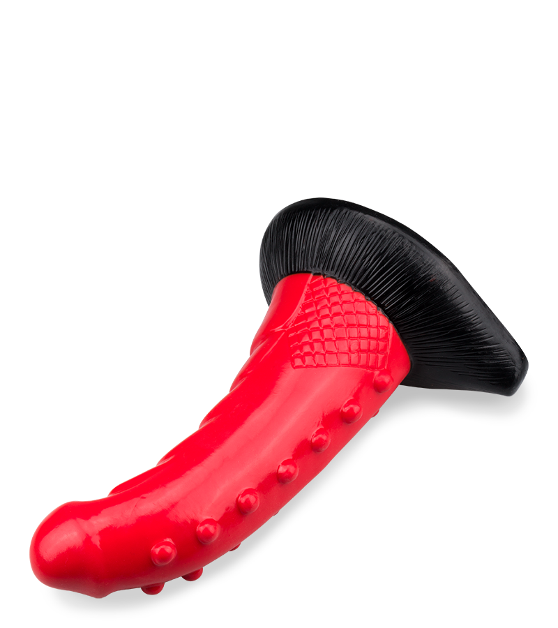 Gekrümmter Drachendildo mit Saugnapf 23,5cm