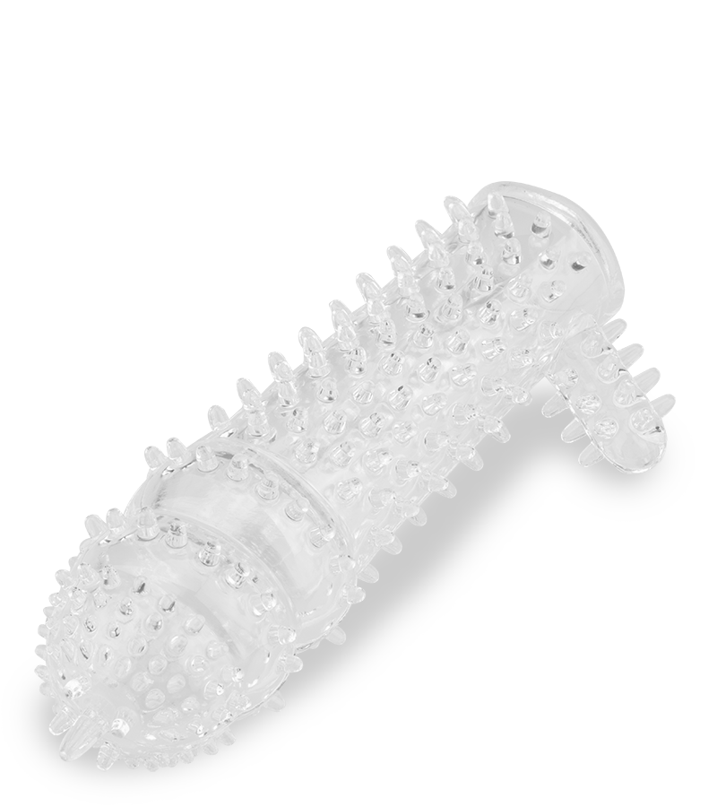 Genoppte Penishülle mit Reizer