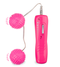 Laden Sie das Bild in den Galerie-Viewer, Genoppte Vibro-Liebeskugeln in Rosa