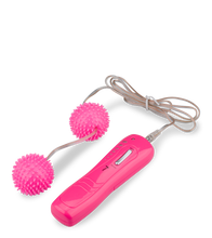 Laden Sie das Bild in den Galerie-Viewer, Genoppte Vibro-Liebeskugeln in Rosa