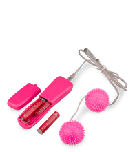 Laden Sie das Bild in den Galerie-Viewer, Genoppte Vibro-Liebeskugeln in Rosa
