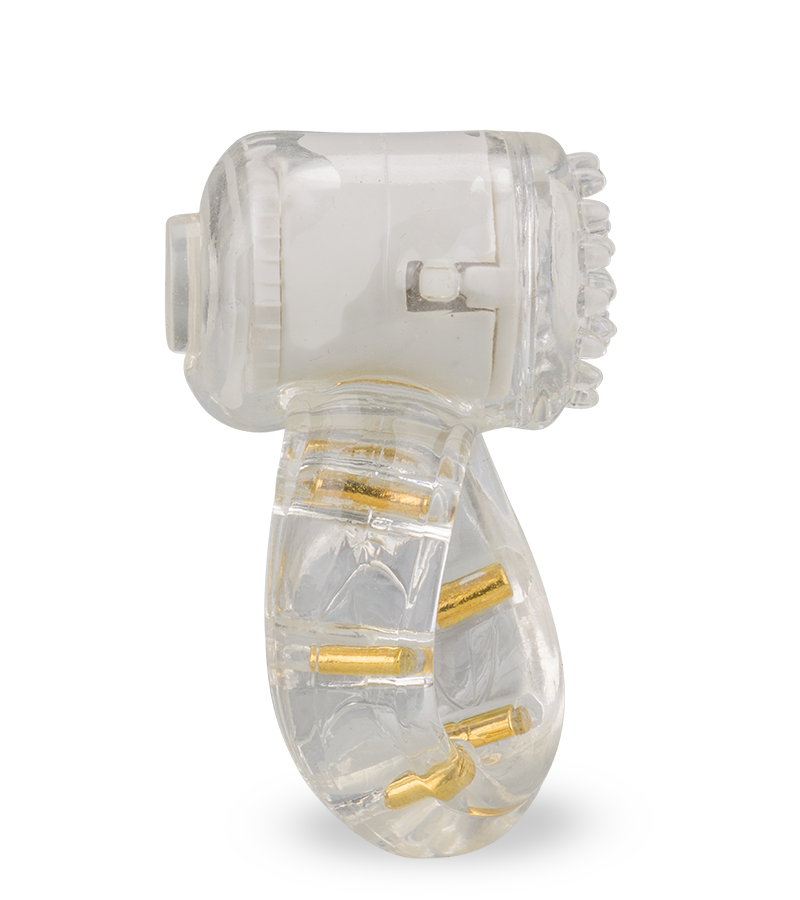 Genoppter durchsichtiger Vibro-Penisring