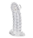 Genopptes Penis-Sleeve mit vibrierender Spitze