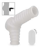 Gerippte Penismanschette mit Vibration Everest