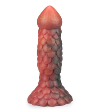 Laden Sie das Bild in den Galerie-Viewer, Geschuppter Drachen-Dildo mit Saugnapf 19 cm
