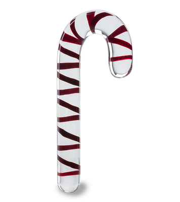 Glasdildo Candy Cane