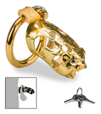 Goldfarbener Keuschheitsgürtel chinesische Astrologie Schwein