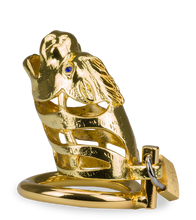 Laden Sie das Bild in den Galerie-Viewer, Goldfarbener Peniskäfig chinesisches Sternzeichen Drache