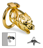 Goldfarbener Peniskäfig chinesisches Sternzeichen Drache