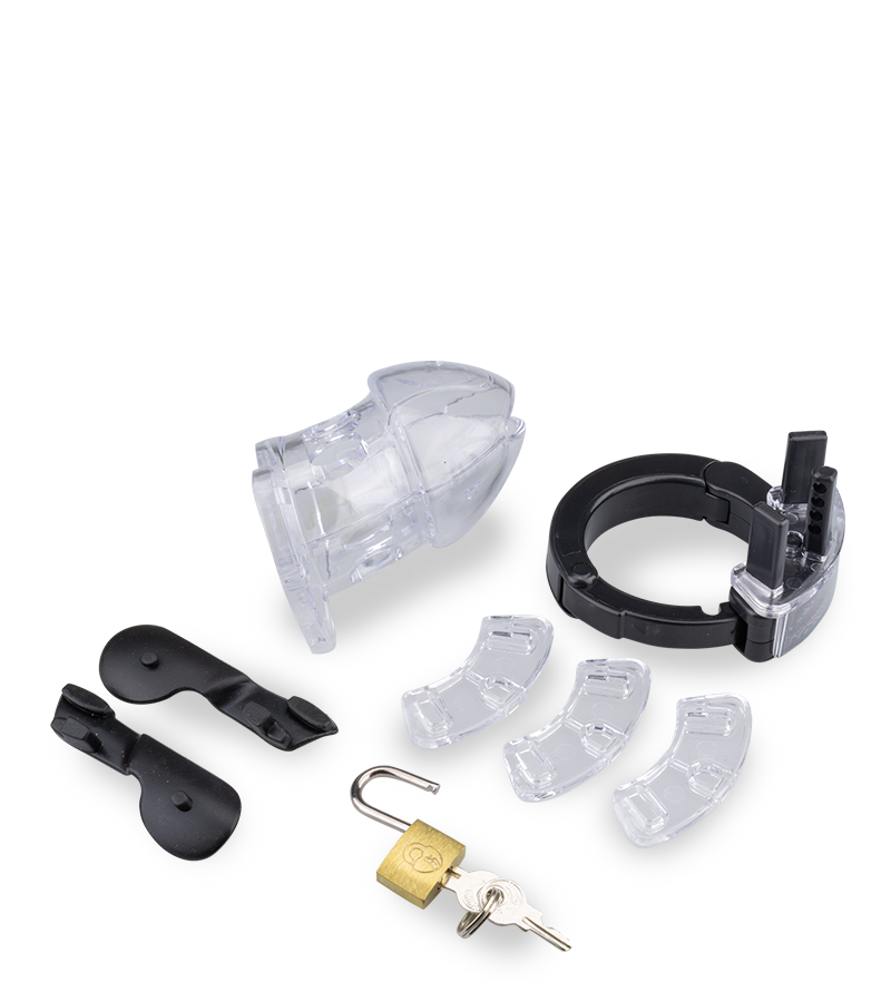 Größenverstellbarer Peniskäfig mit Schloss