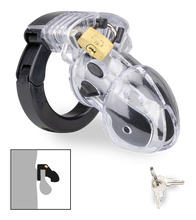 Laden Sie das Bild in den Galerie-Viewer, Größenverstellbarer Peniskäfig mit Schloss