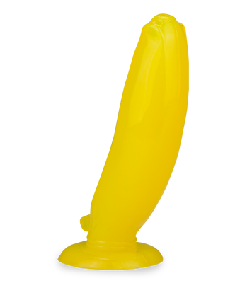 Großer Bananen-Analplug mit Saugfuß