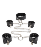 Hand- und Fußfesseln mit Halsband