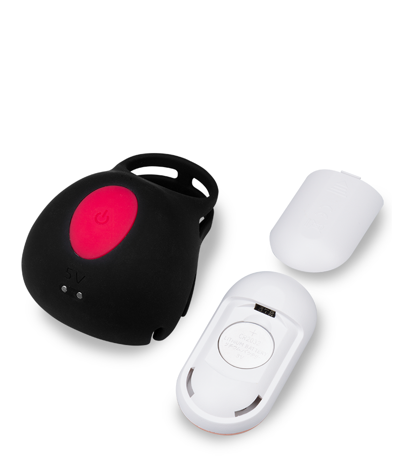 Hodenvibrator mit Cockring Lifto