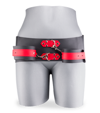 Laden Sie das Bild in den Galerie-Viewer, Hüfte-Handgelenk-Fessel aus Kunstleder