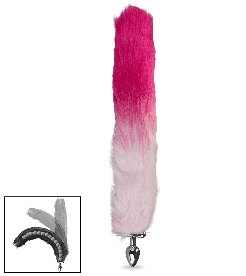 Katzenschwanz-Plug mit Katzenohren-Haarreif