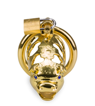 Laden Sie das Bild in den Galerie-Viewer, Keuschheitskäfig chinesisches Sternzeichen goldener Büffel