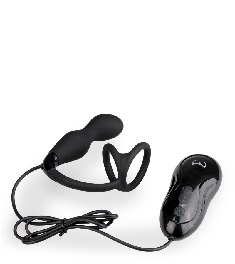 Kleiner Prostata-Stimulator mit Doppel-Cockring Remember