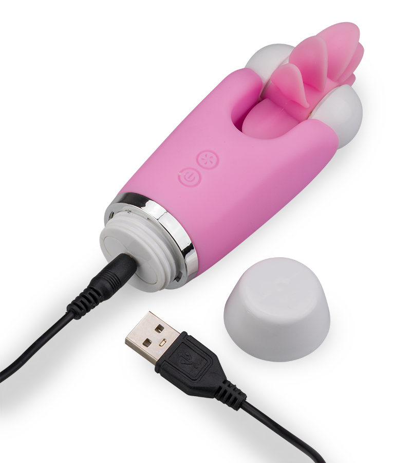 Klitorisstimulator mit rotierenden Zungen Klitoris Kiss