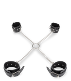 Kreuzfessel für Hand- und Fußgelenke aus Kunstleder