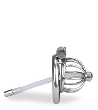 Laden Sie das Bild in den Galerie-Viewer, Kurzer Penis-Käfig mit Harnröhrensonde Repentance