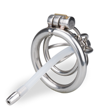 Laden Sie das Bild in den Galerie-Viewer, Kurzer Penis-Käfig mit Harnröhrensonde Repentance