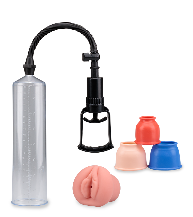 Manuelle Penispumpe mit Vagina-Aufsatz Foster