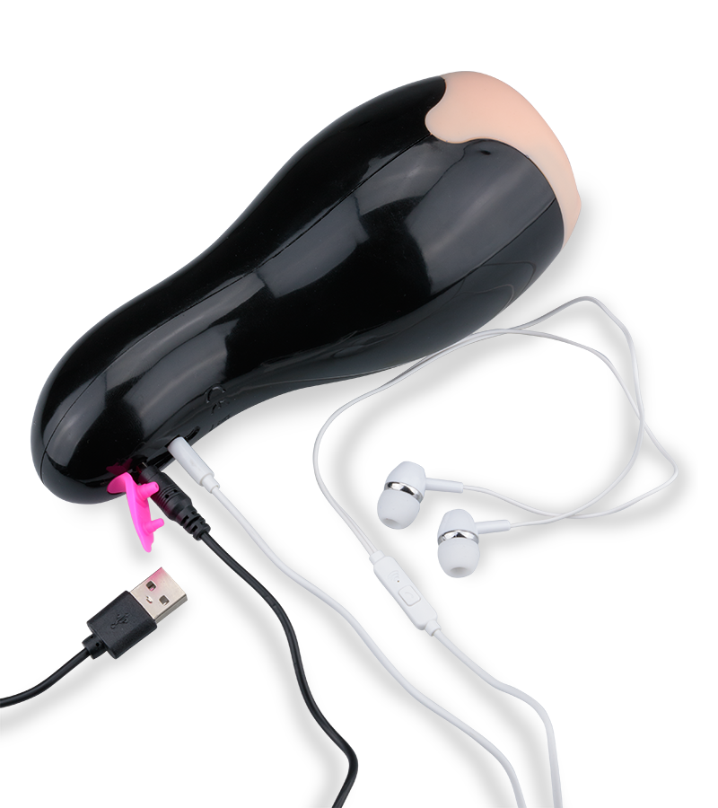 Masturbator mit 12 Vibrationsmodi und Audiofunktion