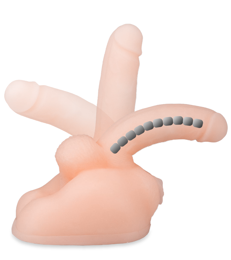 Masturbator mit Vagina, Anus und Dildo