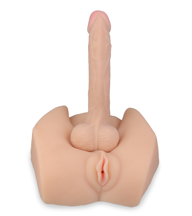 Masturbator mit Vagina und Dildo
