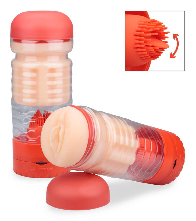 Masturbator mit vibrierender Zunge