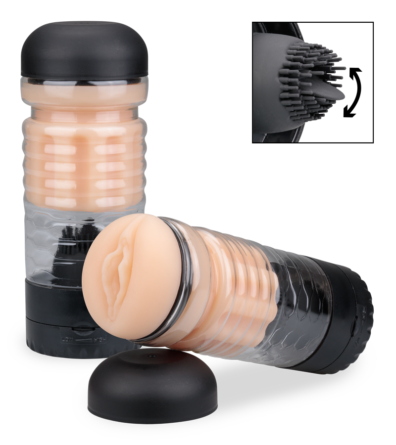 Masturbator mit vibrierender Zunge