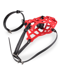 Laden Sie das Bild in den Galerie-Viewer, Maulkorb mit abnehmbarem Gagball