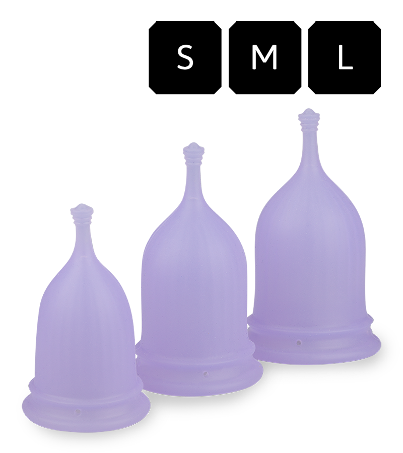 Menstruationstasse Poppycup 3 Größen