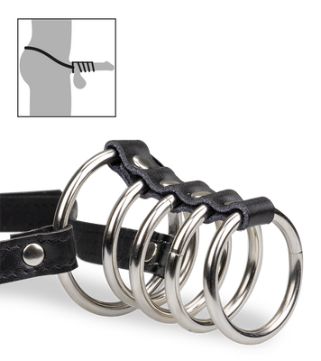 Metall-Peniskäfig mit Taillenriemen