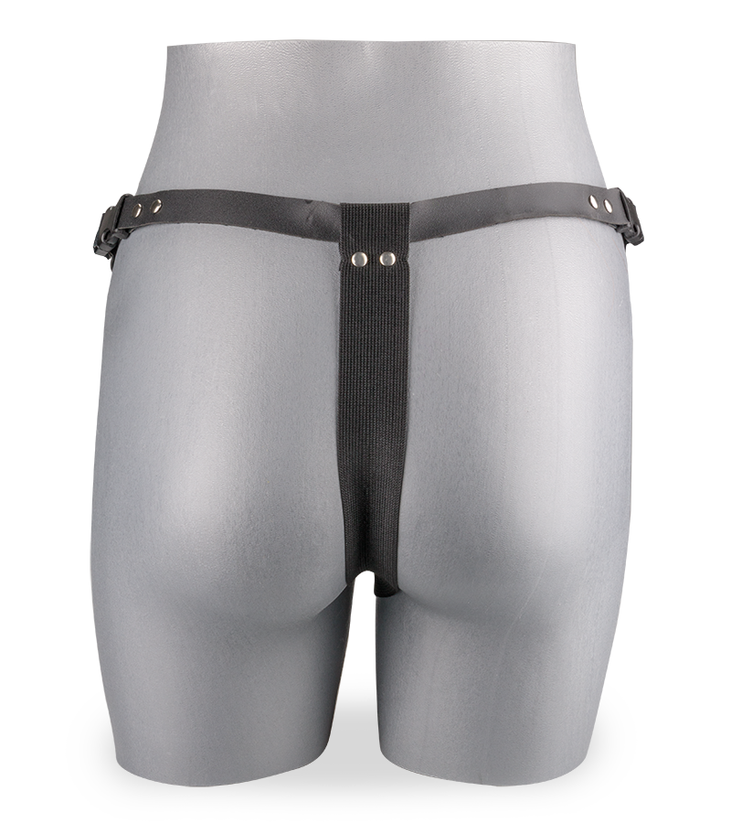 Naturdildo mit O-Ring-Gurt